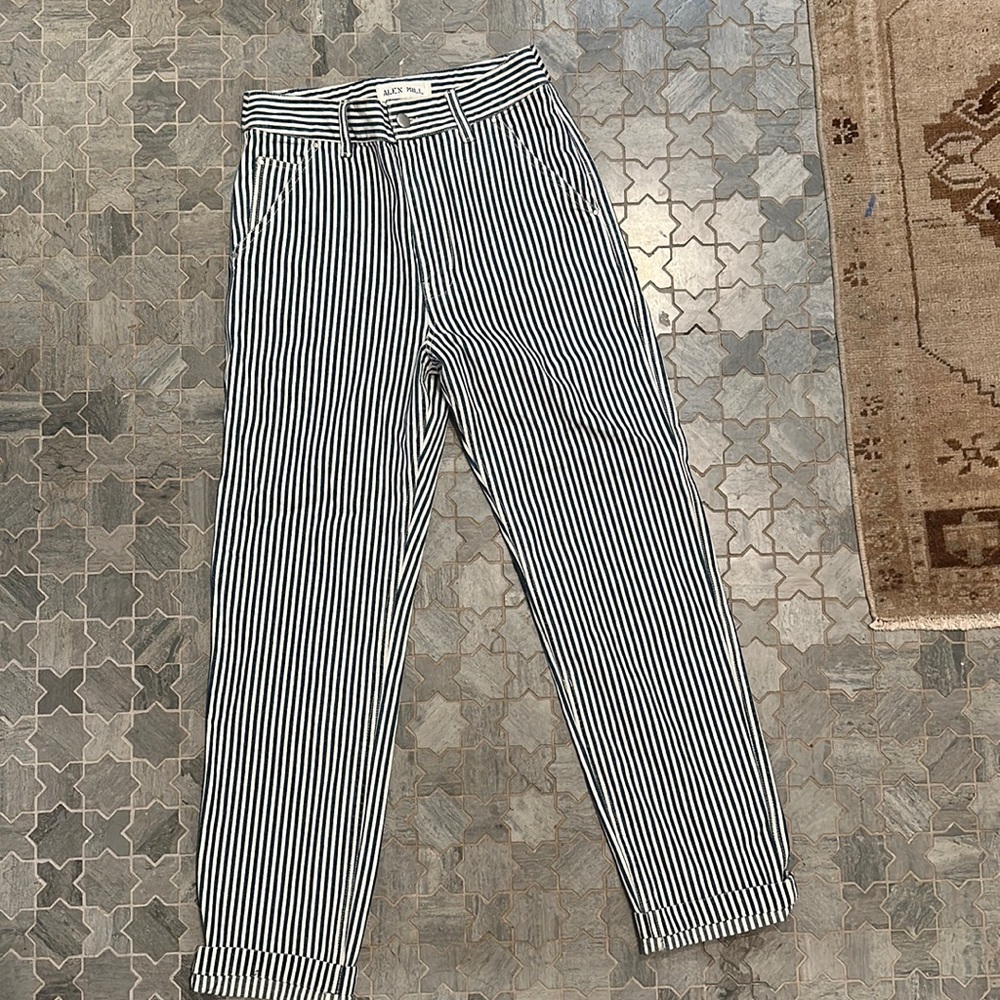 Alex Mill Blue Pinstripe Pants
